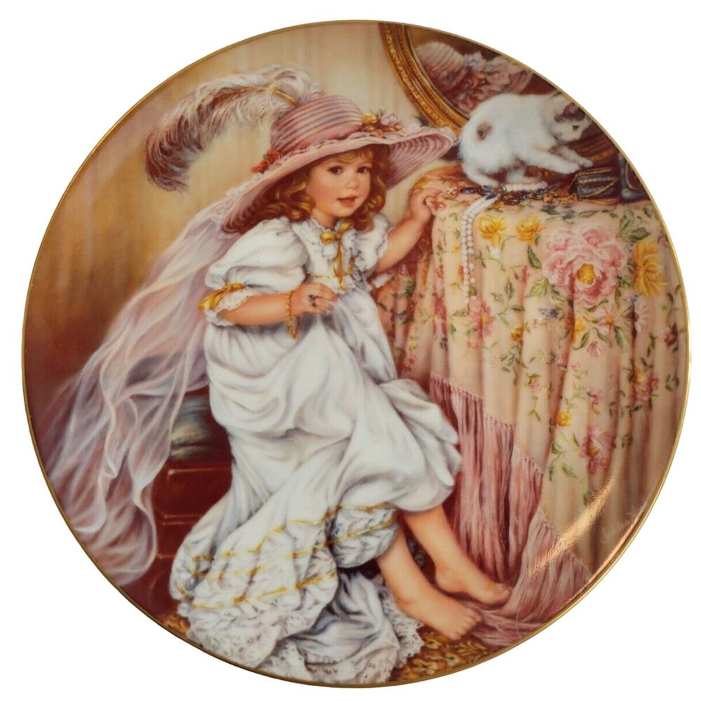 1988 Reco‎ "Pretty as a Picture" Sandra Kuck Plate 9.5" w/ COA & Box #053PAB